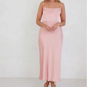 PARK & FIFTH ROSEDALE DRESS IN DESERT ROSE PINK BRIDESMAID DRESS SIZE MEDIUM